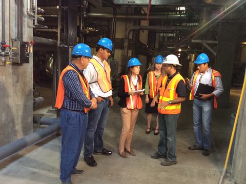 Visita técnica al proyecto de la Cuenca Hidrográfica de Santa Ana (SAWPA), abril de 2015